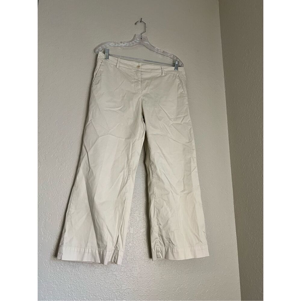 Henry Cotton's Khaki Beige pants sz 46 summer Capri